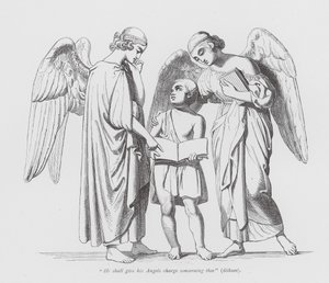 "He shall give his Angels charge concerning thee" by John Gibson