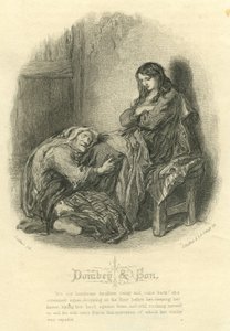 Dombey and Son: Alice Brown and Her Mother by John Gilbert