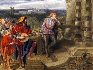 Illustration for The Two Gentlemen of Verona by William Shakespeare by John Gilbert