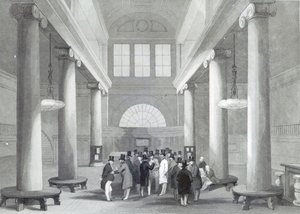 Stock Exchange, engraved by Henry Melville, c.1842