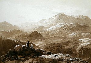 Dolyddelan Castle and Moel Siabod by John Glover