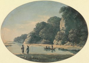River with Fishermen by John Glover