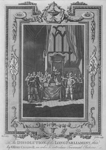 The Dissolution of the Long Parliament, 1653, by Oliver Cromwell, in Order to Introduce Triennial Elections