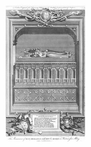 The Monument of King Richard II and Ann his Queen, in Westminster Abbey, mid 18th century