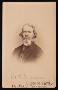 Portrait of Dr. Edward R. Foreman, March 12, 1872 by John Goldin