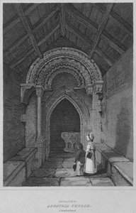 Entrance to Aspatria Church, Cumberland by John Greig