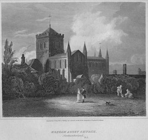 Hexham Abbey, Church, Northumberland, 1814 by John Greig