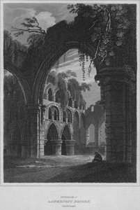 Interior of Lanercost Priory, Cumberland by John Greig