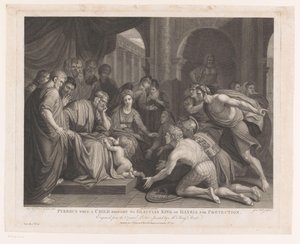Pyrrhus as a Child Brought to King Glaucias for Protection by John Hall