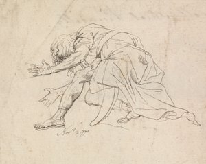 A Man Kneeling by John Hamilton Mortimer