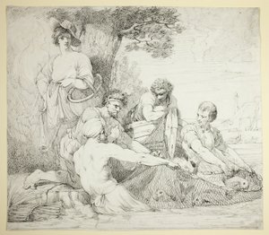 Fishermen by John Hamilton Mortimer