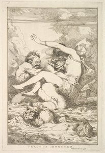 Jealous Monster from Fifteen Etchings Dedicated to Sir Joshua Reynolds by John Hamilton Mortimer