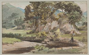 A Garden in Brathay, 1812 by John Harden