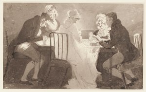 Group at a Table, 1806 by John Harden