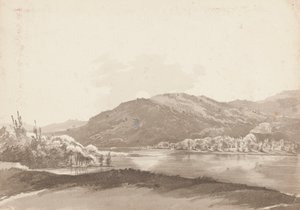 Mr Curwen’s Grecian Lodge, Lake Windermere by John Harden