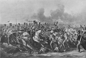 Charge of the 16th Queens Own Lancers at the Battle of Aliwal, January 28, 1846