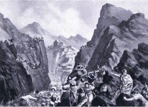 Annihilation of the Greek Army, Illustration from Hutchinson