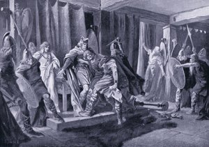 Attempted Assassination of King Edwin of Northumbria AD 626 by John Harris Valda