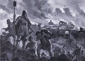 Ivan the Black Sets Fire to Zhabliak 1484, from Hutchinson