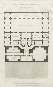 Stafford - Plan of Basement Story of Shire Hall by John Harvey