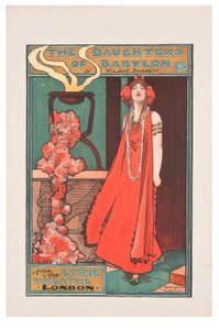 The Daughters of Babylon, J. Hassall, Poster, ca. 1898