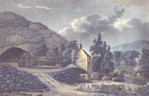 Coal Works - a view near Neath in Glamorganshire, South Wales