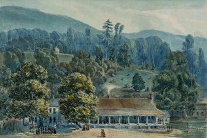 Dining Room and Stage Offices at White Sulphur Springs by John Hazelhurst Boneval Latrobe