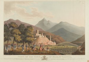 A View of the Town of Briar, Valencia, engraved by Dubourg, 1814