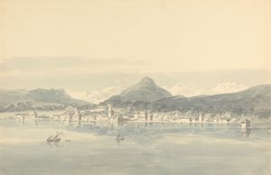 A Town on the Lake of Geneva by John Henderson