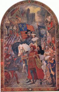 Henry VI. Battle of Barnet 1471: The trained bands marching to the support of Edward IV