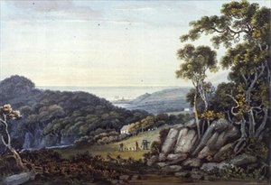 View from the Dargle to Bray, Glen of the Downs, Co. Wicklow, c.1822 by John Henry Campbell