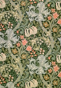 Golden Lily wallpaper, 1897