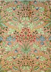 Hyacinth wallpaper, designed for Morris and Company