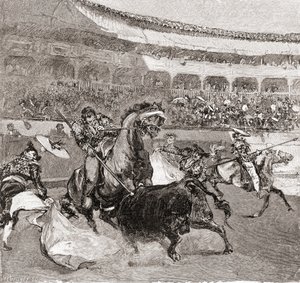 A Bullfight in Seville, Spain, from 