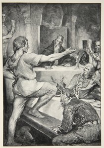 Beowulf Replies Haughtily to Hunferth, from 