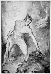 Beowulf Shears Off the Head of Grendel