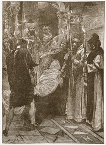 The Burial of King Ethelbert of Kent, illustration from 