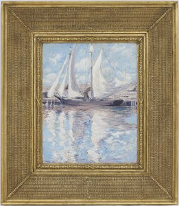 Drying Sails, c.1900 by John Henry Twachtman