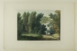 View of the Spot Where General Ross Fell, Near Baltimore, plate six of the first number of Picturesque Views of American Scenery by John Hill