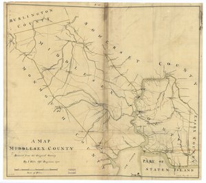 A Map, Middlesex County by John Hills
