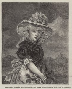 Her Royal Highness the Princess Sophia when a Child by John Hoppner