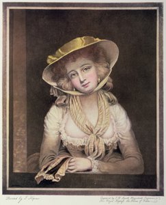 Portrait of Sophia Western, engraved by J.R. Smith by John Hoppner