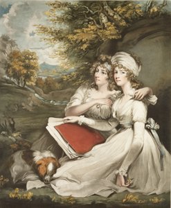 The Daughters of Sir Thomas Frankland, Bart., engraved and pub. by William Ward, 1797 by John Hoppner