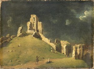 Corfe Castle, Dorset by John Inigo Richards