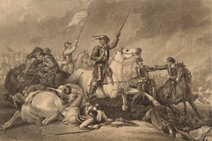Cromwell at the Battle of Marston Moor by John J Crew