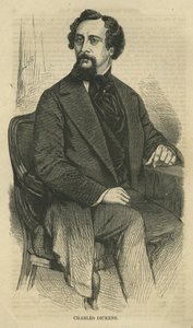 Charles Dickens, Engraved by Bobbett-Hooper, from Harpers New Monthly Magazine, c.1864 by John Jabez Edwin Paisley Mayall