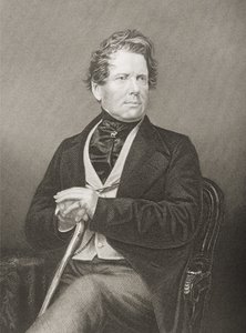 Fox Maule Ramsay, 11th Earl of Dalhousie and 2nd Lord Panmure, engraved by D.J. Pound from a photograph, from The Drawing-Room of Eminent Personages, Volume 2, published in London, 1860 by John Jabez Edwin Paisley Mayall