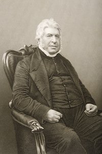 Walter Farquhar Hook engraved by D.J. Pound from a photograph, from The Drawing-Room of Eminent Personages, Volume 2, published in London, 1860