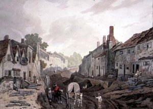 Street Scene, Erith, Kent by John James Chalon