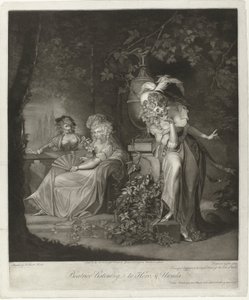 Hero and Ursula Being Overheard by Beatrice by John Jones